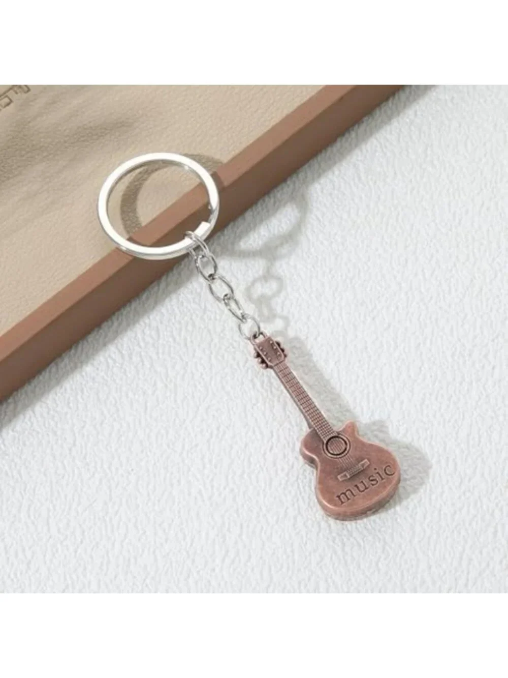 20PCS Guitar Keychain Set | Music Lover Gifts | Metal Guitar Charms & Key Rings